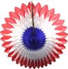 20 Inch Tissue Paper Flower Fan Decoration Patriotic (12 pcs)